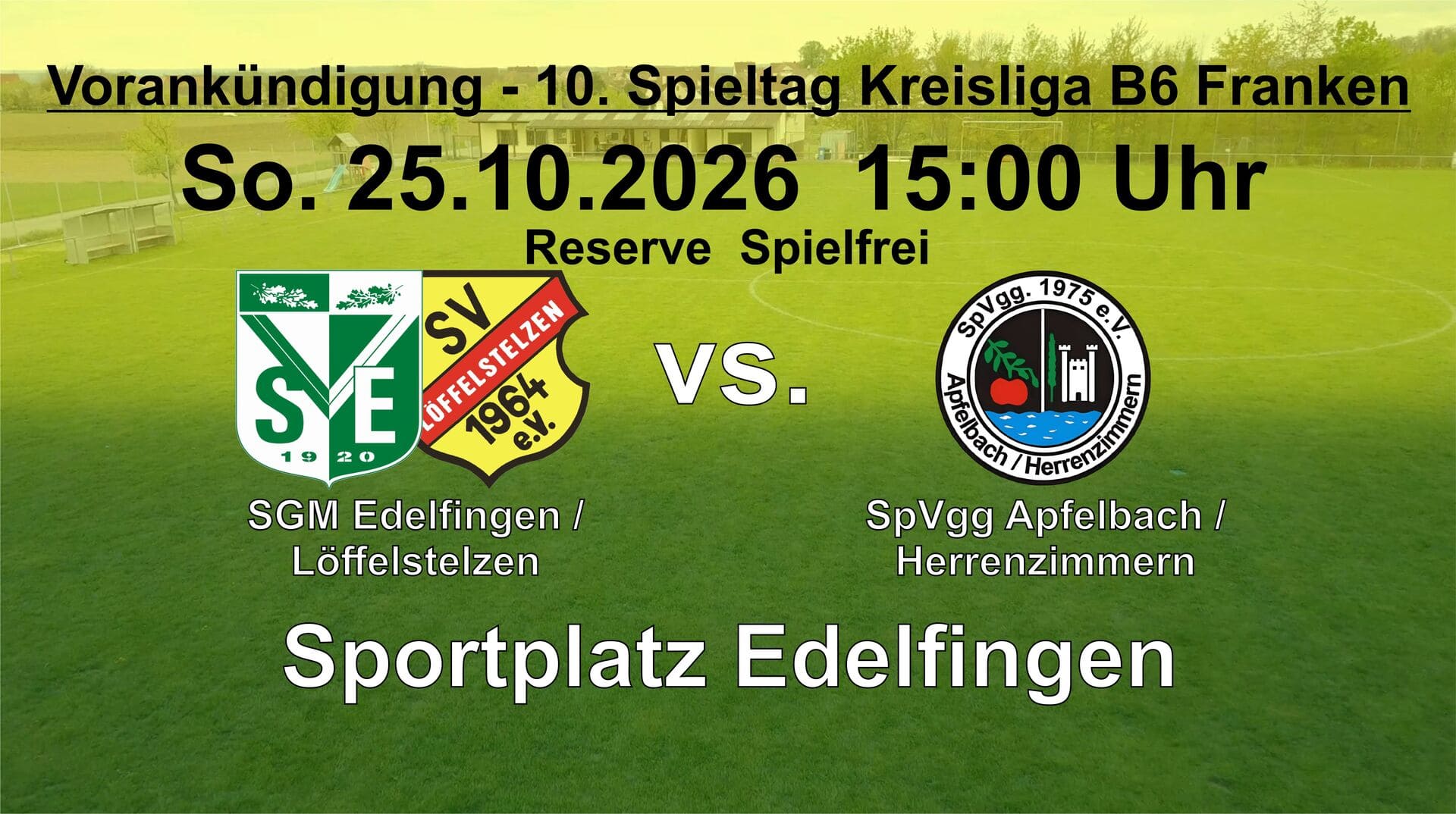 Mehr über den Artikel erfahren 10 Spieltag 2026/2027 – Vorankündigung